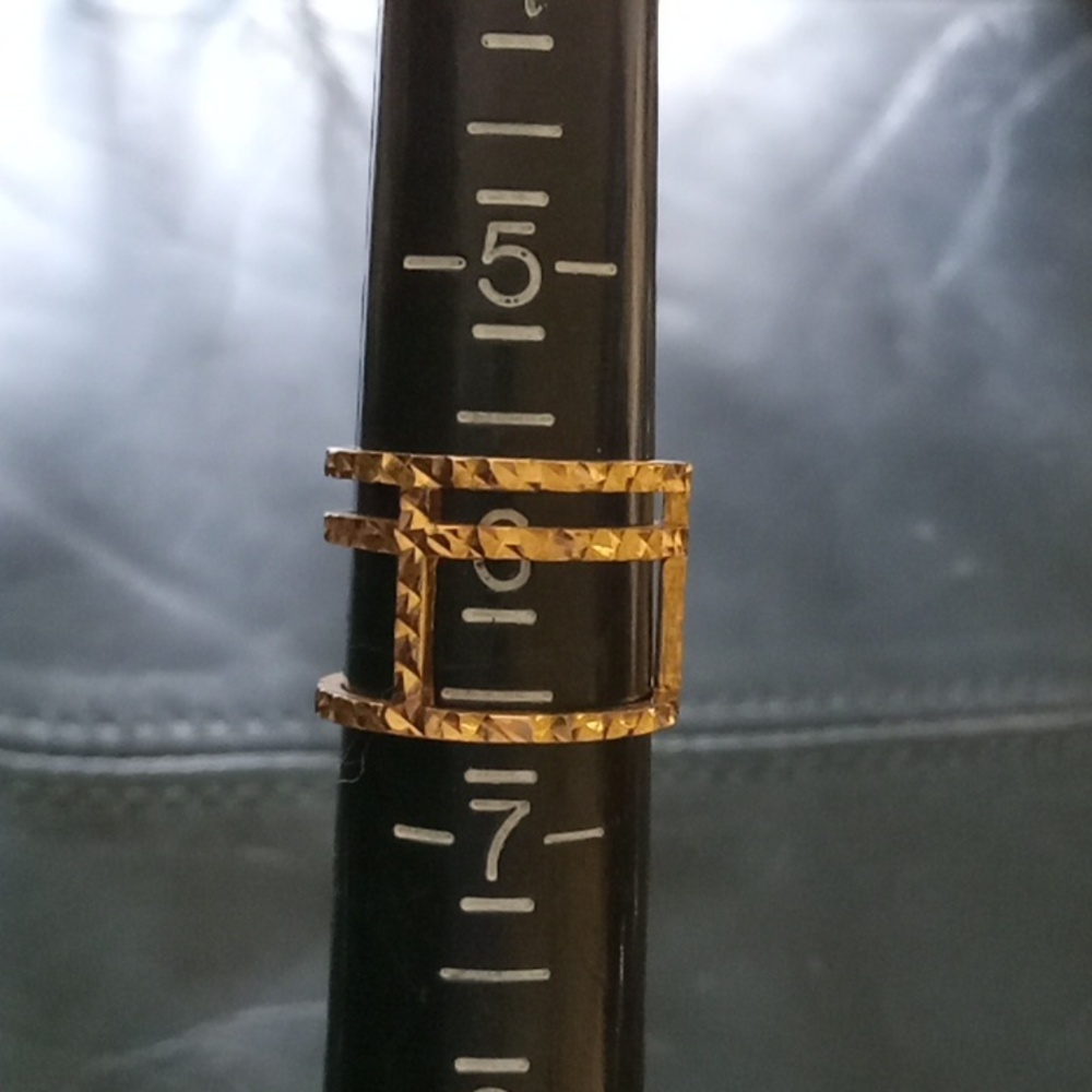 Gold Over Sterling Silver Stack Ring - image 2